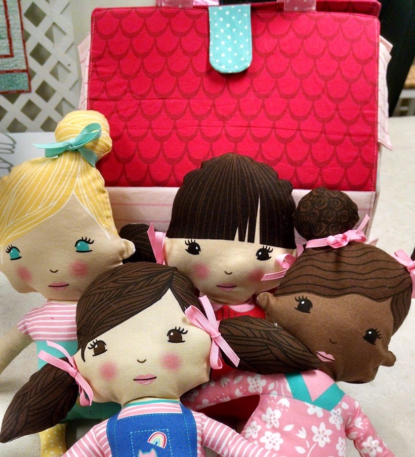 20623-15 Moda Stacy Hsu Best Friends Forever Four Doll Fabric Panel